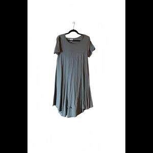 LuLaRoe Short Sleeve Swing Dress - XS - Soft Teal